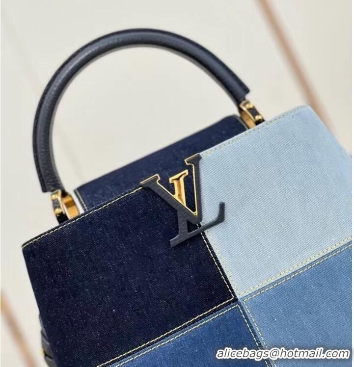 Good Quality Louis Vuitton denim CAPUCINES BB M59269 blue