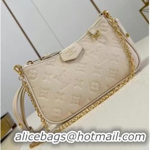 Famous Brand Louis Vuitton EASY POUCH ON STRAP M81066 Creme White