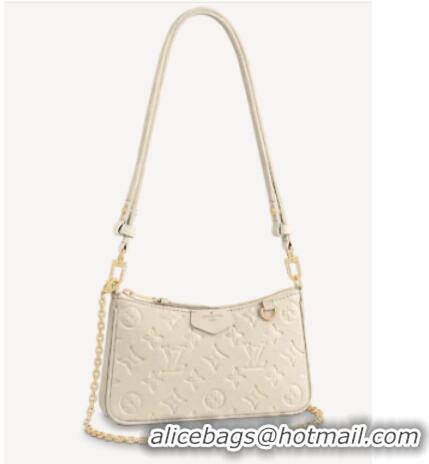 Famous Brand Louis Vuitton EASY POUCH ON STRAP M81066 Creme White