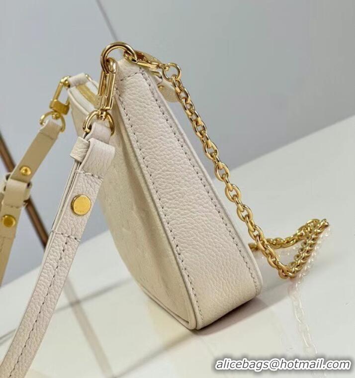 Famous Brand Louis Vuitton EASY POUCH ON STRAP M81066 Creme White