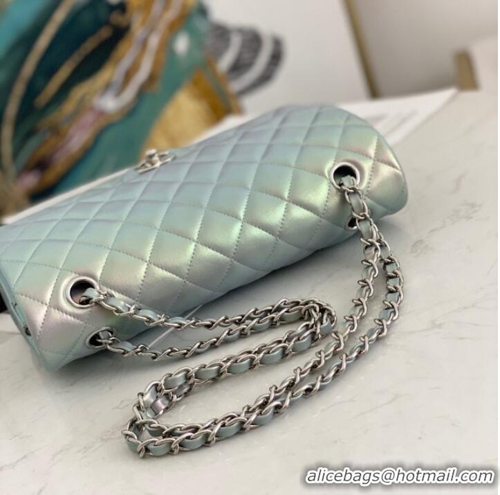 Shop Discount Chanel Flap Mirage Lambskin Shoulder Bag AS1112 sky blue