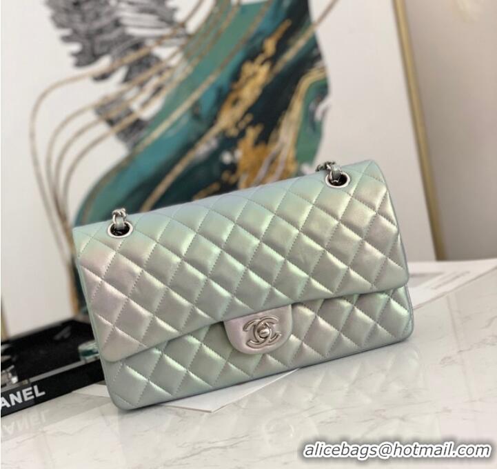 Shop Discount Chanel Flap Mirage Lambskin Shoulder Bag AS1112 sky blue