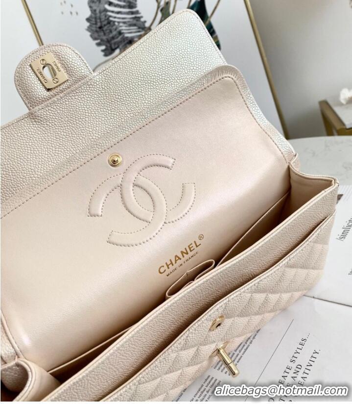 Modern Classic Chanel Flap Grained Calfskin Shoulder Bag AS1112 Cream