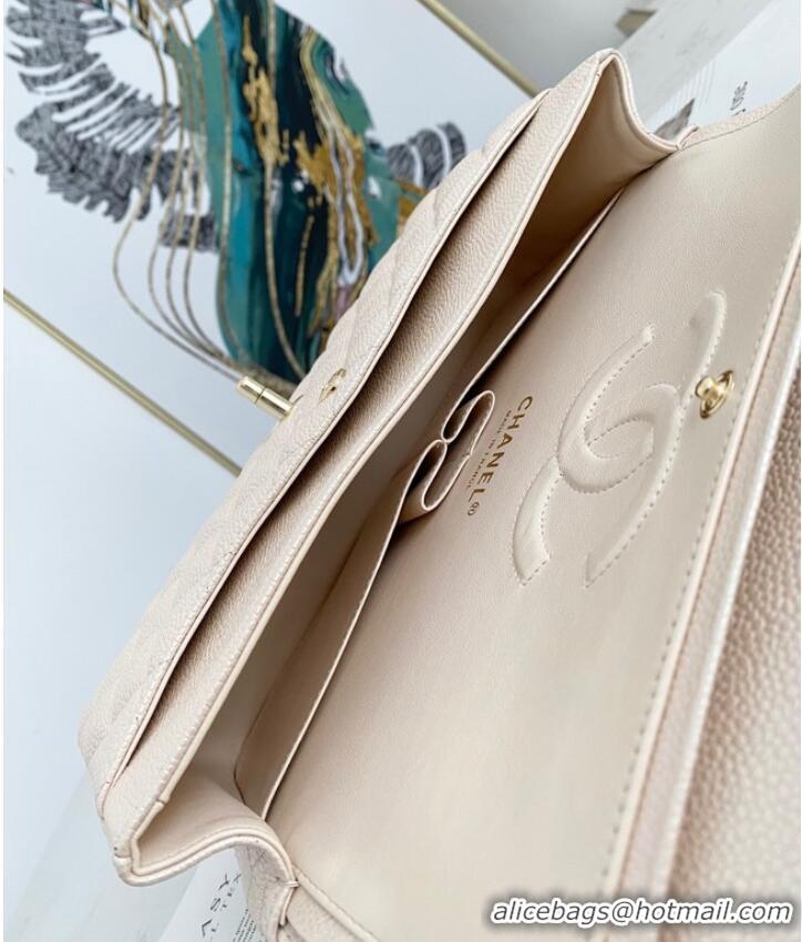 Modern Classic Chanel Flap Grained Calfskin Shoulder Bag AS1112 Cream