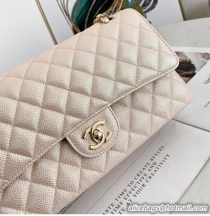 Modern Classic Chanel Flap Grained Calfskin Shoulder Bag AS1112 Cream