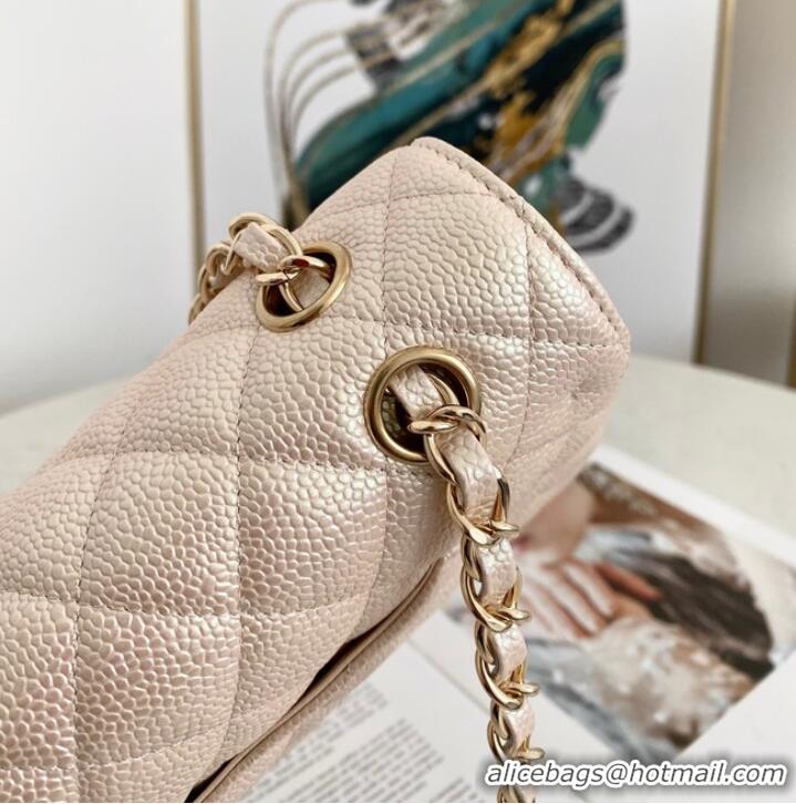 Modern Classic Chanel Flap Grained Calfskin Shoulder Bag AS1112 Cream