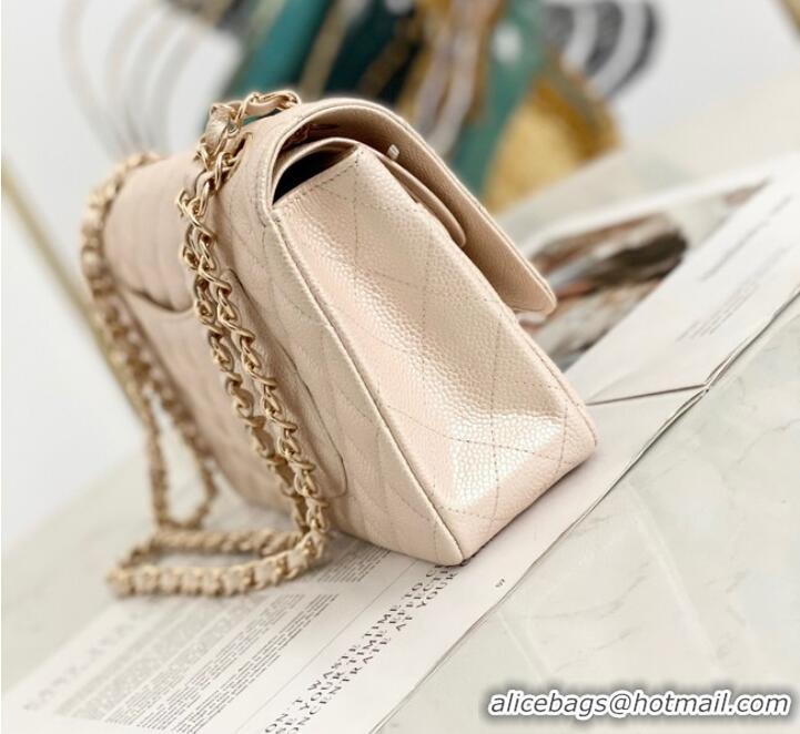 Modern Classic Chanel Flap Grained Calfskin Shoulder Bag AS1112 Cream