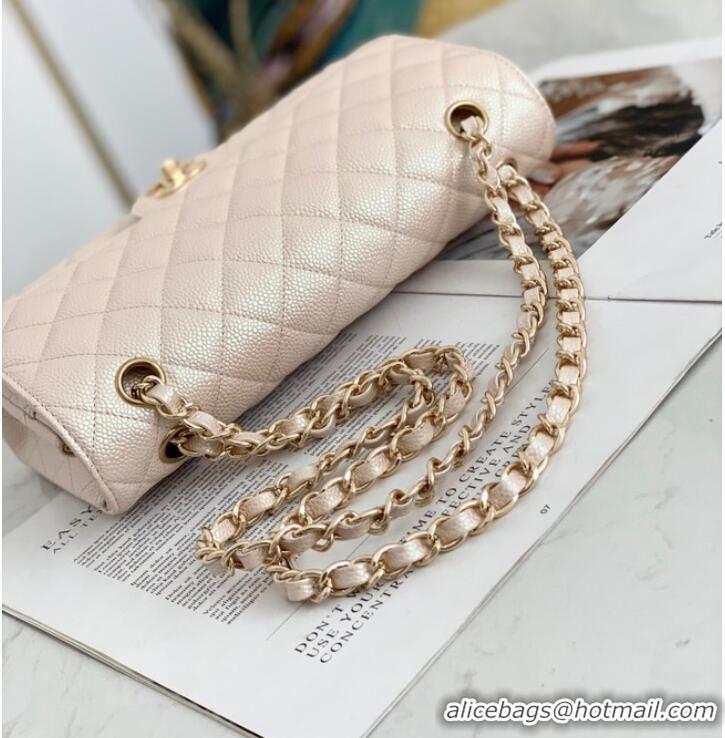 Modern Classic Chanel Flap Grained Calfskin Shoulder Bag AS1112 Cream