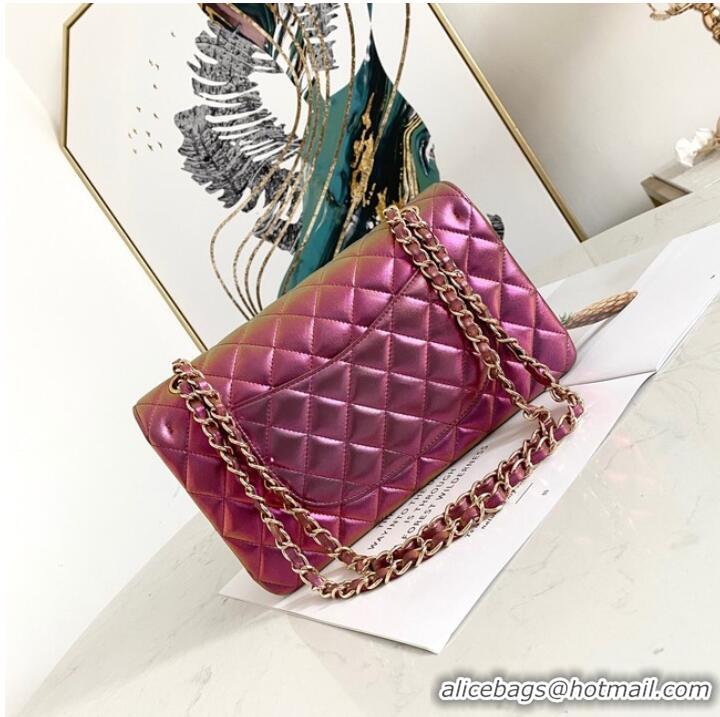 Promotional Chanel Flap Mirage Lambskin Shoulder Bag AS1112 purple