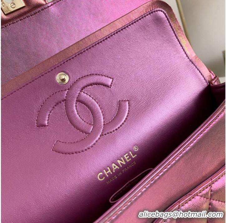 Promotional Chanel Flap Mirage Lambskin Shoulder Bag AS1112 purple