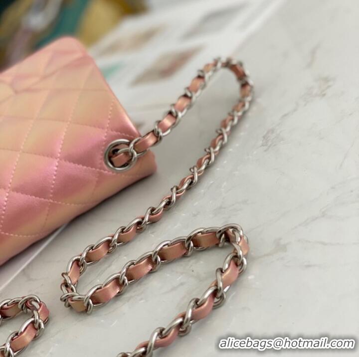 Famous Brand Chanel Flap Mirage Lambskin Shoulder Bag AS1115 pink