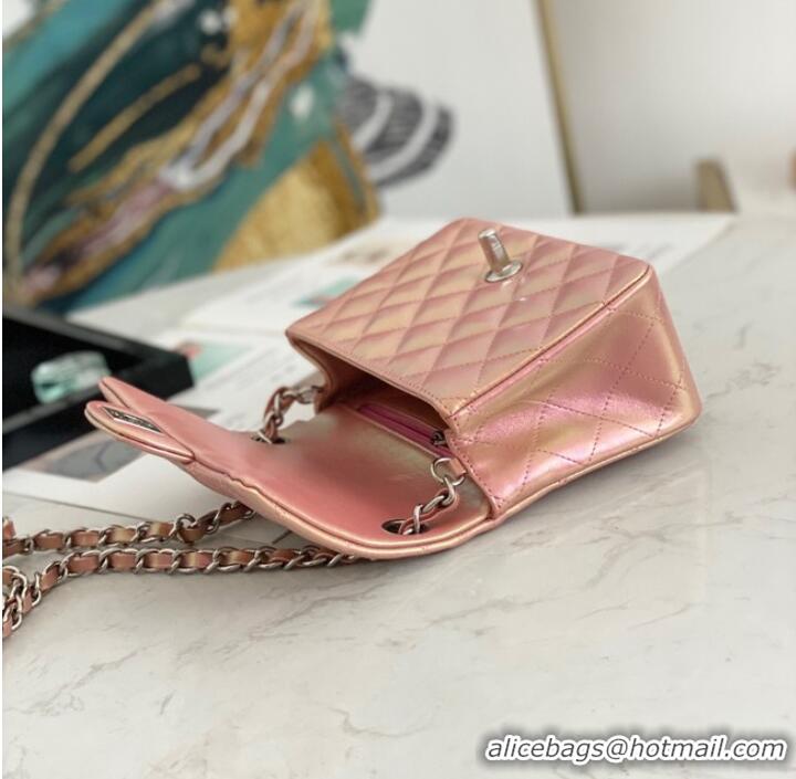 Famous Brand Chanel Flap Mirage Lambskin Shoulder Bag AS1115 pink