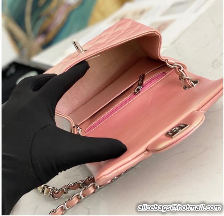 Famous Brand Chanel Flap Mirage Lambskin Shoulder Bag AS1115 pink