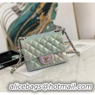 Sumptuous Discount Chanel Flap Mirage Lambskin Shoulder Bag AS1115 sky blue