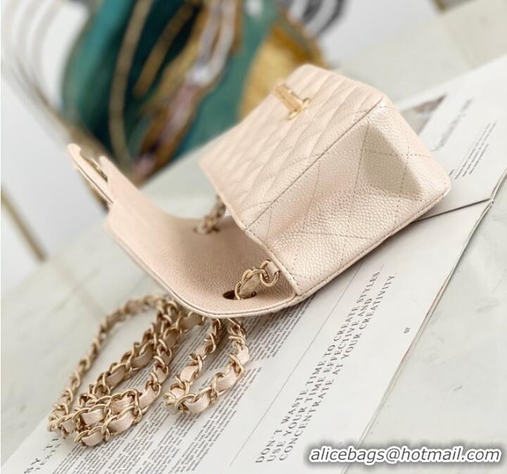 Good Taste Chanel Flap Grained Calfskin Shoulder Bag AS1116 cream