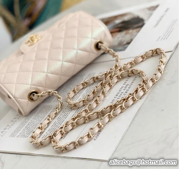 Good Taste Chanel Flap Grained Calfskin Shoulder Bag AS1116 cream