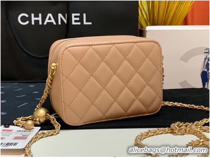 Fashion Promotional Chanel Lambskin camera bag AS2463 apricot