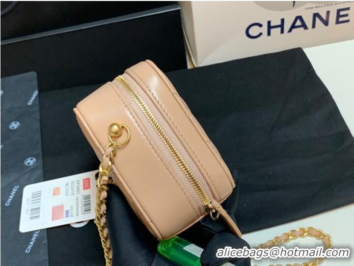 Fashion Promotional Chanel Lambskin camera bag AS2463 apricot