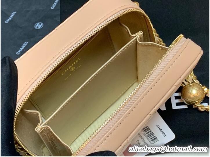 Fashion Promotional Chanel Lambskin camera bag AS2463 apricot