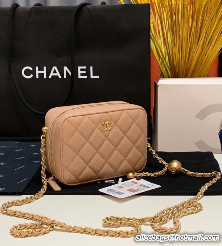 Fashion Promotional Chanel Lambskin camera bag AS2463 apricot