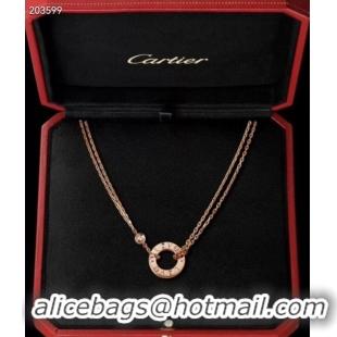 AAAAA Discount Cartier Necklace CE6879 Rose Gold