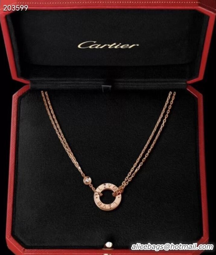 AAAAA Discount Cartier Necklace CE6879 Rose Gold