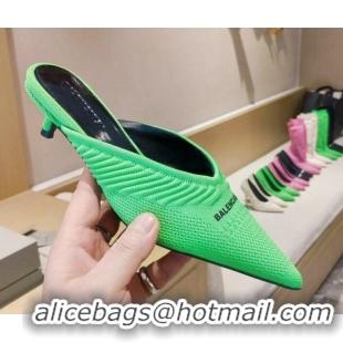 Reasonable Price Balenciaga Knit Mules 4cm 121323 Green