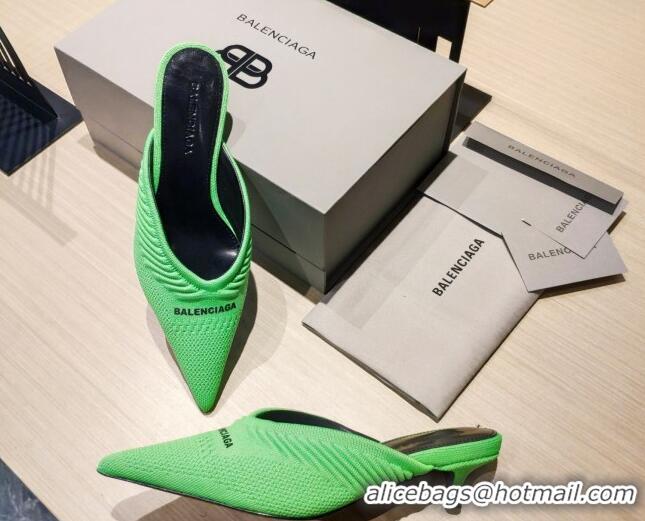 Reasonable Price Balenciaga Knit Mules 4cm 121323 Green