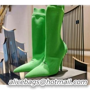 Most Popular Balenciaga Knit Mid-Half Boots 9cm 121331 Green