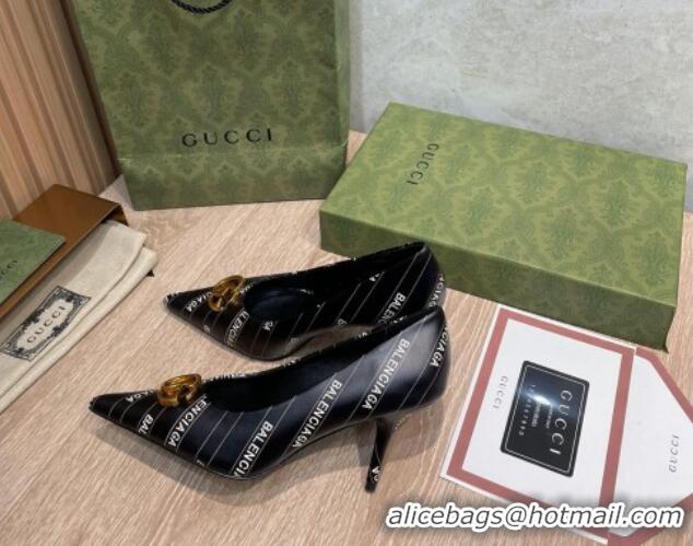 Low Price Balenciaga x Gucci The Hacker Project Knife Pumps 8cm 121353 Black