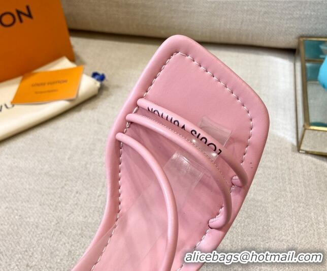 Best Price Louis Vuitton Nova Lambskin Strap Sandals 5.5cm 121690 Pink