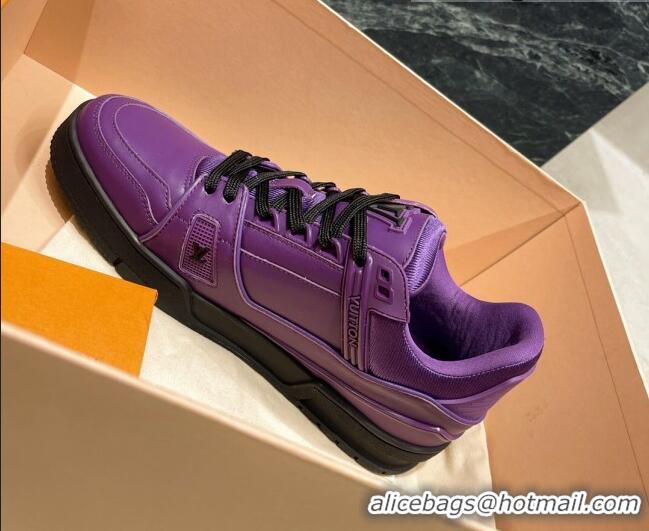 Grade Design Louis Vuitton LV Trainer Sneakers Violet Purple 121778