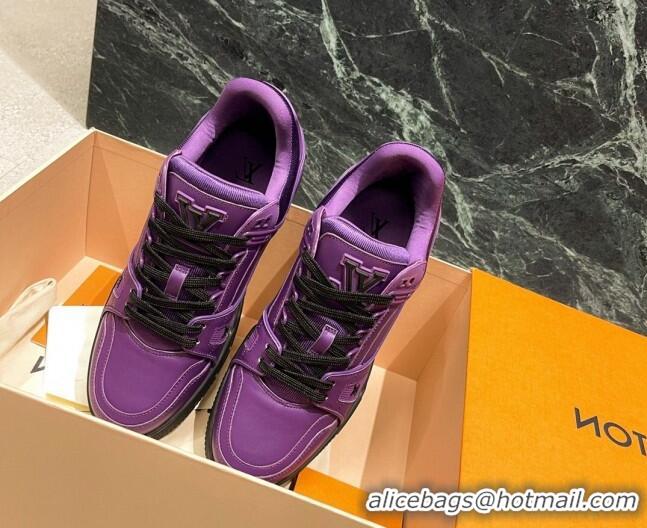 Grade Design Louis Vuitton LV Trainer Sneakers Violet Purple 121778