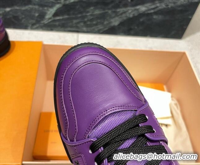 Grade Design Louis Vuitton LV Trainer Sneakers Violet Purple 121778