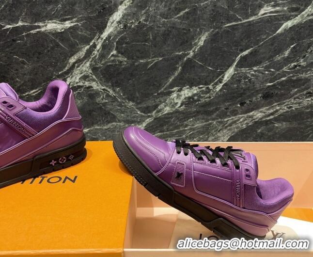 Grade Design Louis Vuitton LV Trainer Sneakers Violet Purple 121778