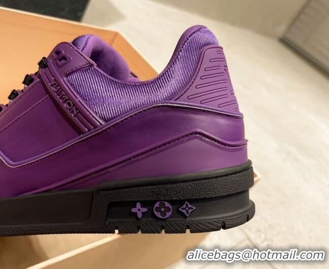 Grade Design Louis Vuitton LV Trainer Sneakers Violet Purple 121778