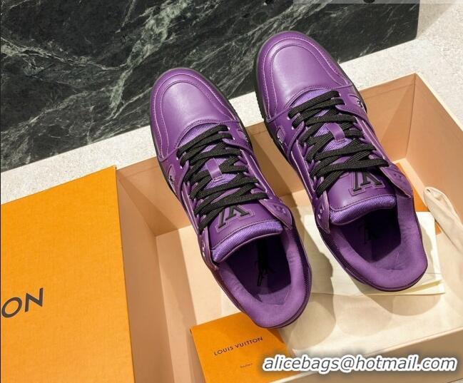 Grade Design Louis Vuitton LV Trainer Sneakers Violet Purple 121778