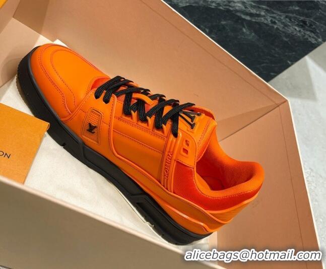 Best Luxury Louis Vuitton LV Trainer Sneakers 121778 Orange