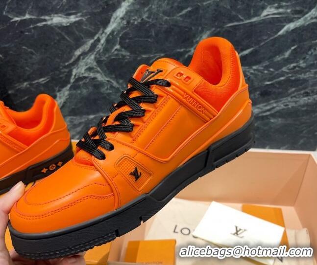 Best Luxury Louis Vuitton LV Trainer Sneakers 121778 Orange