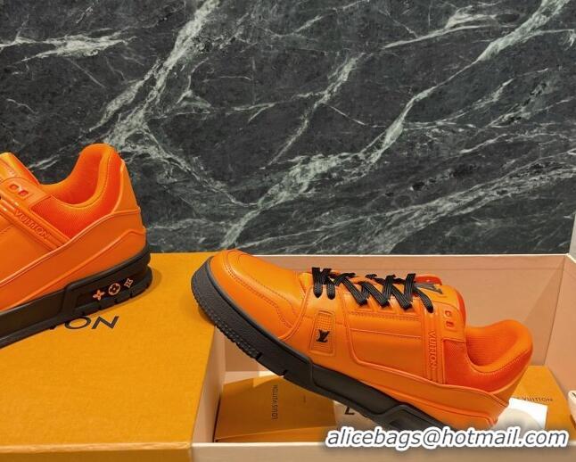 Best Luxury Louis Vuitton LV Trainer Sneakers 121778 Orange