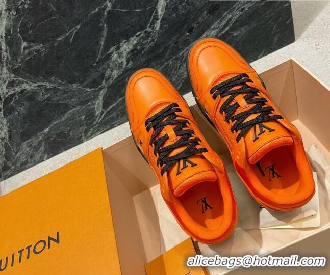 Best Luxury Louis Vuitton LV Trainer Sneakers 121778 Orange