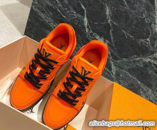 Best Luxury Louis Vuitton LV Trainer Sneakers 121778 Orange