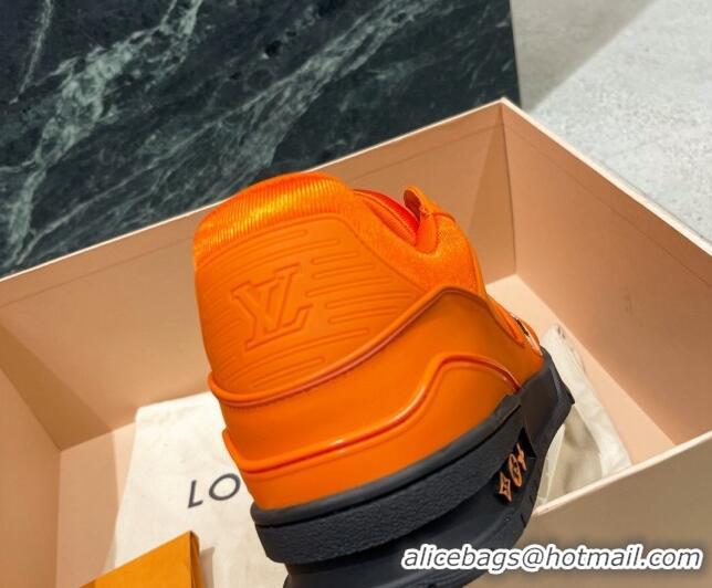 Best Luxury Louis Vuitton LV Trainer Sneakers 121778 Orange