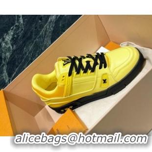 Best Price Louis Vuitton LV Trainer Sneakers 121778 Jaune Yellow