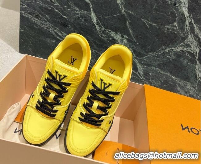 Best Price Louis Vuitton LV Trainer Sneakers 121778 Jaune Yellow