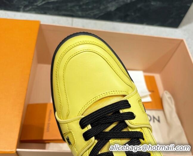 Best Price Louis Vuitton LV Trainer Sneakers 121778 Jaune Yellow