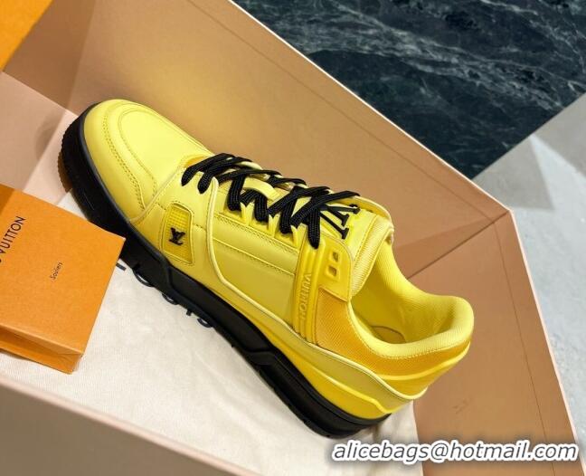 Best Price Louis Vuitton LV Trainer Sneakers 121778 Jaune Yellow