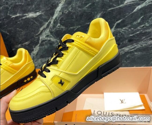 Best Price Louis Vuitton LV Trainer Sneakers 121778 Jaune Yellow