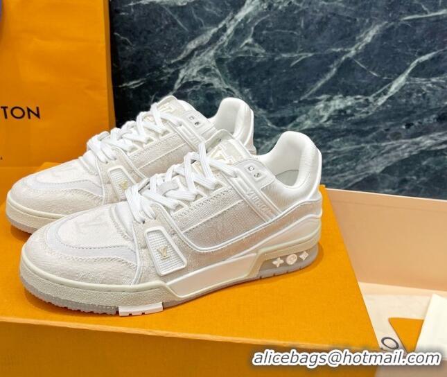 Super Quality Louis Vuitton LV Trainer Sneakers 121778 Whitet