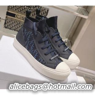 Good Product Dior Walk'n'Dior Sneakers in Deep Blue Oblique Technical Mesh 121552